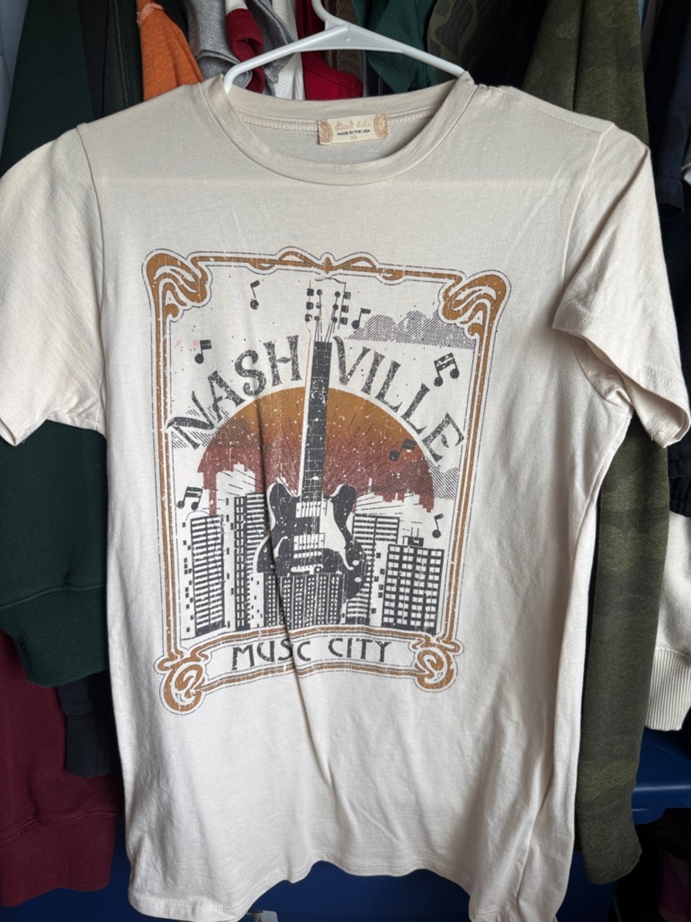 Altar'd State Cream Nashville Music City Graphic Tee